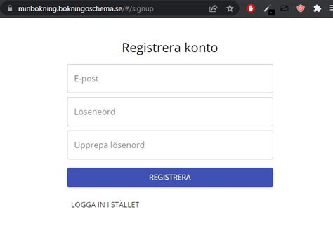 Skapa inloggning .